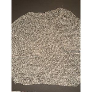 Free people, beige, crocheted,‎ loose, baggy sweater, women’s size, medium